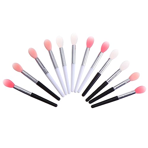 FOMIYES 12-teiliges Lippenpinsel-set Aus Silikon – Make-up-lippenstift-applikatorpinsel Für Glattes Lippen-make-up – Geburtstagsgeschenk Für Frauen von FOMIYES