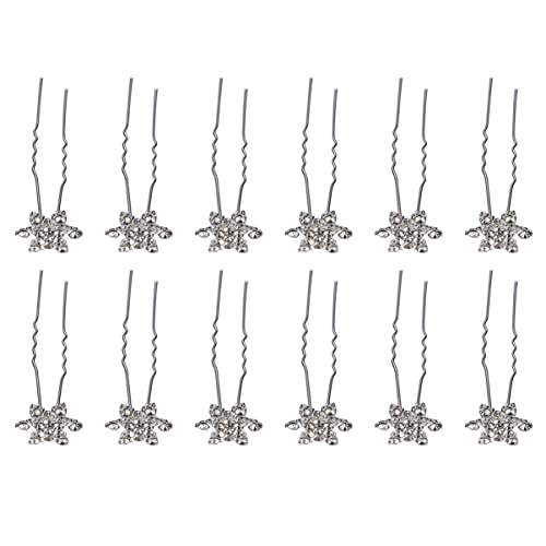 FOMIYES Elegante Haarnadeln Im Schneeflocken-design Stilvolle Braut-accessoires Für Hochzeit Party Abschlussball von FOMIYES