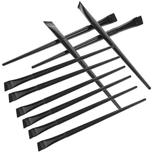 FOMIYES 12st Eyelinerpinsel Lidschattenpinsel Eyeliner-make-up-pinsel Abgewinkelte Liner-bürste Flacher Eyeliner-pinsel Ultrafeiner Eyeliner-pinsel Augenbrauenbürste Bilden Fräulein von FOMIYES