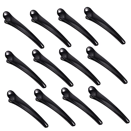 FOMIYES 12 Stücke Entenschnabel Haarspangen für Damen Acryl Haarklammern Rutschfeste Friseur Clips Stilvolle Haaraccessoires für Täglichen Gebrauch von FOMIYES