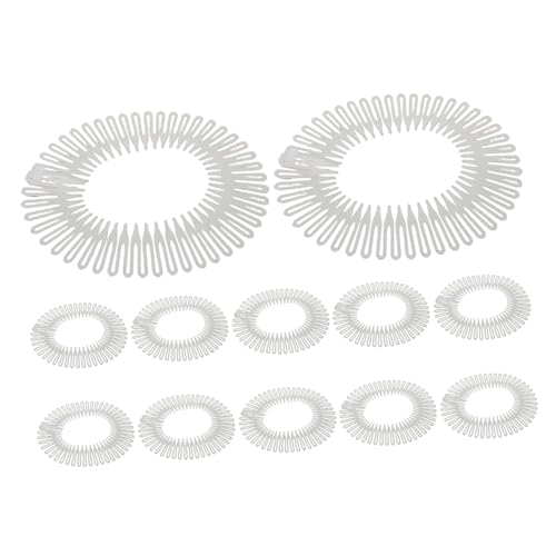 FOMIYES 12stücke Scheitelkamm Mit Elastischem Design Faltbare Für French Braids Und Seitenkämme Tragbarer Kamm Fürs Haar Zum Stylen Unsichtbare Haarspangen Für Frauen von FOMIYES