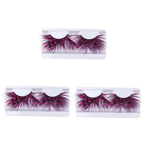 FOMIYES 15 Paare Wimpernbüschel Übertriebene Wimpern Lampenschirme Für Tischlampen Gefälschte Wimpern Leistung Cosplay-wimpern Lange Wimpern Make-up Wimpern Bilden Stickerbuch von FOMIYES