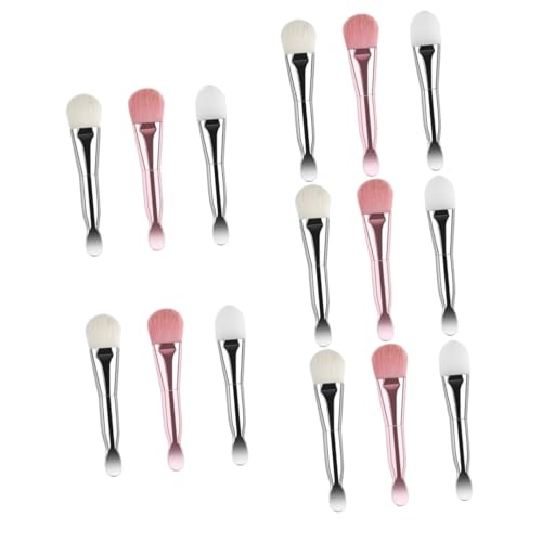 FOMIYES 15 Stk Maskenpinsel Roségoldener Lidschatten Blasencreme Mini-werkzeuge Make-up Pinsel Make-up-spachtel-werkzeug Augencremelöffel Wachsen Gesicht Fräulein Pflegebürste Kieselgel von FOMIYES