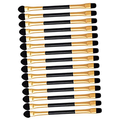 FOMIYES 15 Stück Teiliges Doppelseitiges Lidschatten Pinselset für Make Up Tragbare Schminkpinsel für Hochwertige und Praktische Applikatoren für Augen Make Up von FOMIYES