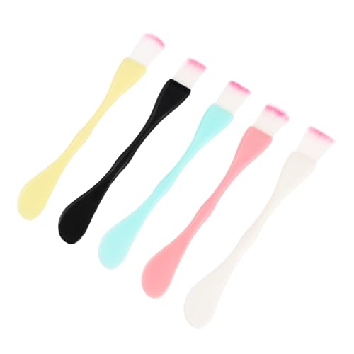 FOMIYES 15 Stück Teiliges Multifunktionaler Kunststoff Maskenpinsel Leicht Ergonomisch für DIY Gesichtsmaske Gleichmäßiges Auftragen und Mischen Wiederverwendbar Zufällige Farbe von FOMIYES