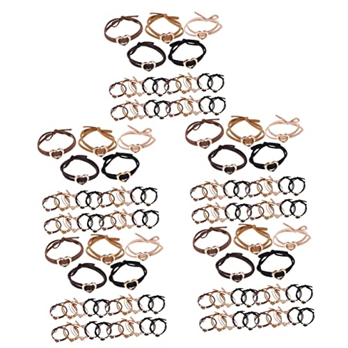 FOMIYES 150 Stk Lederband Haarschmuck Haargummis Für Frauen Einfache Haargummis Haarband Haargummis Für Kleine Mädchen Pferdeschwanzhalter Für Frauen Fräulein Elastizität Ring Gummiband von FOMIYES