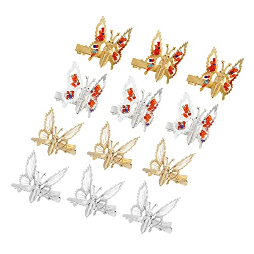 FOMIYES 15 Stück Damen-haarnadel Aus Metall Mit Hohlem Schmetterlingsmotiv Haarspange Mit Schmetterlingsmotiv Für Stilvolle Outfits von FOMIYES
