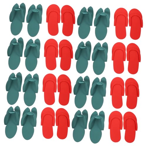 FOMIYES 16 Paare Einweg EVA Slipper Pediküre Hausschuhe Leicht Tragbar Rutschfest für Reisen Spa Hotel Party Damen Maniküre Fußbekleidung Praktische Reisebegleiter von FOMIYES