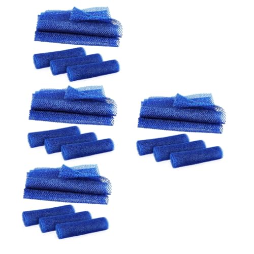 FOMIYES 16 Stk Magisches Langes Badetuch Spülschwamm Aus Silikon Haarpolster Für Hochsteckfrisuren Duschbürsten Afrikanisches Netz Zum Duschen Loufas Streifen Fräulein Schwammnetz Nylon von FOMIYES