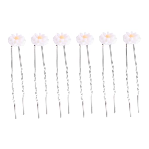 FOMIYES 16 Stück Teiliges Gelbe Daisy Haarklammern aus Langlebigem Harz Stilvolle U Form Haarspangen für Frauen und Mädchen Modischer Haarschmuck für Hochzeit Geburtstag Valentinstag und von FOMIYES