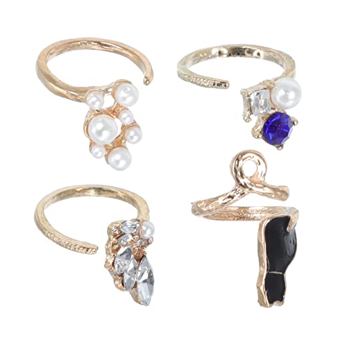 FOMIYES 16stücke Damen Perlenringe Set Mit Fingerringe Für Party Hochzeit Und Andere Besondere Anlässe von FOMIYES