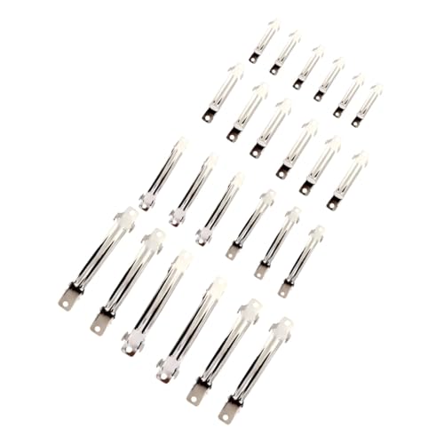 FOMIYES 160 Stück Teiliges DIY Haar accessoires aus Legiertem Silberne Snap Alligator Haarclips in Vier Vielseitig für Frauen und Langlebig und Sicherer Halt von FOMIYES