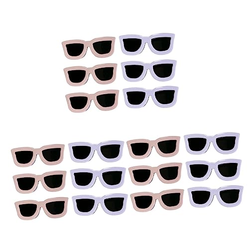 FOMIYES 18 Stk Lustige Haarnadel Für Sonnenbrille Alligator-haarspangen Für Schleifen Lustige Haarspangen Sonnenbrillen-haarspangen Haarspange Für Mädchen Ausgabekarte Sommer Metall Kind von FOMIYES