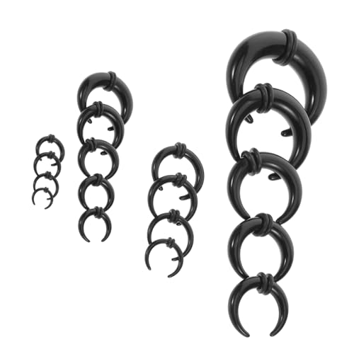 FOMIYES 18 Stück Teiliges Septum Stretcher Leichter U Förmiger Nasen und Ohrpiercing Expander Vielseitiger Piercingschmuck für Frauen Komfortabel und Tragbar zum Dehnen und Tragen von FOMIYES