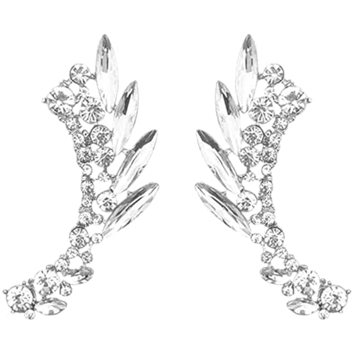 FOMIYES Ohrringe Für Damen Ohrknochen-piercing-clips Trendige Strass-ohrclips Für Teenager-mädchen Modische Ohrmanschettenclip Aus Zierliche Kostüm-ohrringe Einzigartige Ohrschmuck von FOMIYES