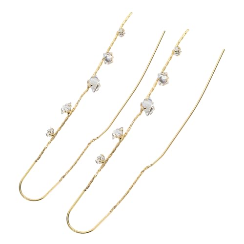 FOMIYES Strass-tropfenohrringe Für Damen Funkelnde Baumelnde Ohrhänger Mit Kubischen Strasssteinen Partyohrringe Für Damen Abschlussballohrringe von FOMIYES