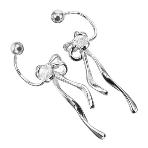 FOMIYES 1Paar Schickes Verdrehte Schleifen Ohrringe Ästhetisch für Feiern Besondere Anlässe Elegantes Ohrschmuck von FOMIYES