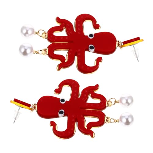 FOMIYES 1Paar Themen Perlenohrringe für Damen Lustige Tierform Schmuckstücke Leicht Hautfreundlich Partys Festliche Anlässe Dangle Drops mit Charmantem von FOMIYES