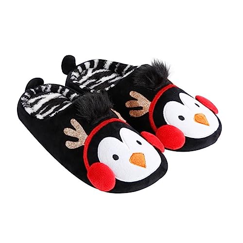 FOMIYES 1Paar Winter Hausschuhe für Damen Herren Pinguin Design Slipper mit Rutschfester Sohle Bequeme Bodenschuhe für Zuhause Schlafzimmer Wohnzimmer FOMIYES 1Paar Winter Hausschuhe für Damen Herren Pinguin Design Slipper mit Rutschfester Sohle Bequeme Bodenschuhe für Zuhause Schlafzimmer Wohnzimmer von FOMIYES