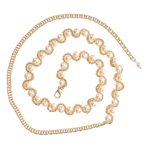 FOMIYES 1Pc Elegante Taillenkette Körperperle Drapierte Kette Gürtel Perlen Taillenkette Halskette Verlobungszubehör Damen Accessoires Hochzeitsschmuck Imitationsperlenkette Weiß FOMIYES 1Pc Elegante Taillenkette Körperperle Drapierte Kette Gürtel Perlen Taillenkette Halskette Verlobungszubehör Damen Accessoires Hochzeitsschmuck Imitationsperlenkette Weiß von FOMIYES