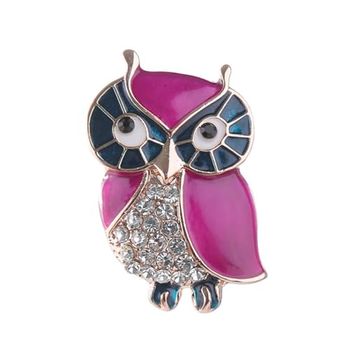 FOMIYES Eulenbrosche Aus Legierung Mit Strass Für Damen Kreative Niedliche Brosche in Roségold Shirts Anlässe Und Modische Outfits Als Für Frauen Und Mädchen von FOMIYES