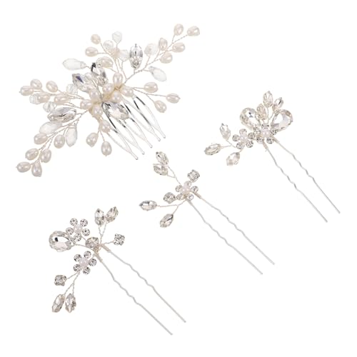 FOMIYES 1Satz Haarschmuck Bling Haarkamm Haarstäbchen Handgefertigter Haarschmuck für Bräute Dekorative Haar Accessoires mit Einzigartigem Design Robuster von FOMIYES