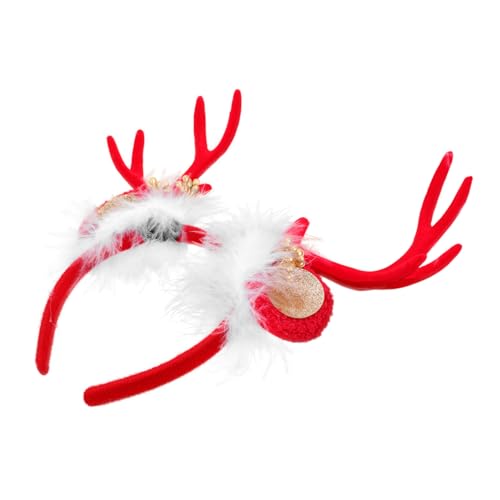 FOMIYES Elegantes Geweih-stirnband Aus Kunstharz für Jungen und Mädchen Weihnachtshaarschmuck Schleife Party-kopfschmuck für Weihnachtsfeiern von FOMIYES