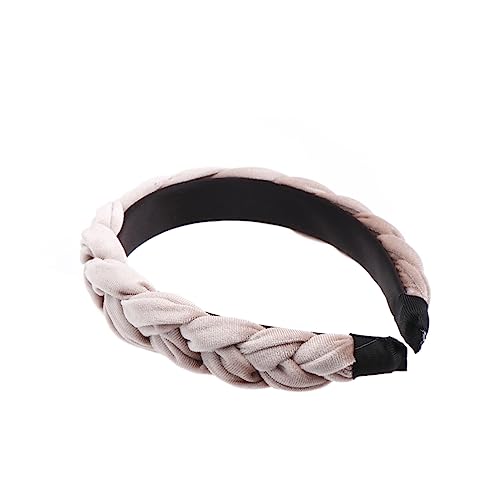 FOMIYES 1stk Fussel Stirnband Top-knoten-turban Geflochtene Stirnbänder Wildleder Haarreifen Wildleder Stirnband Elastisches Stirnband Geknotetes Stirnband Für Damen Flechten Frau Liner von FOMIYES