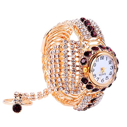 FOMIYES Legierungsuhr Quarzuhr Für Damen Modeuhr Aus Hochwertiger Legierung Und Edelstahl Armbanduhr Glänzend Leicht Tragbar Für Alltag von FOMIYES