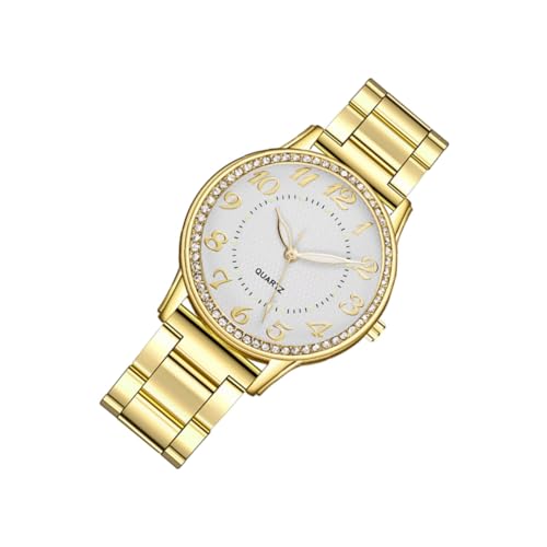 FOMIYES Damen-Armbanduhr Uhr Aus Und Legierung Mit Diamantbesatz Und Leuchtfeature Für Damen Modeuhr Freizeituhr von FOMIYES