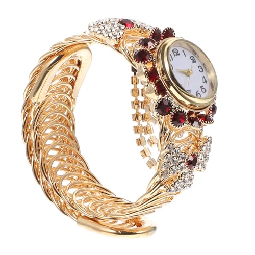 FOMIYES Quarzuhr Für Damen Aus Legierung Schicke Uhr Mit Kratzfestem Genaue Zeitanzeige Durch Quarzwerk Große Arabische Ziffern Handgefertigt Für Alltags Und Freizeitgebrauch von FOMIYES