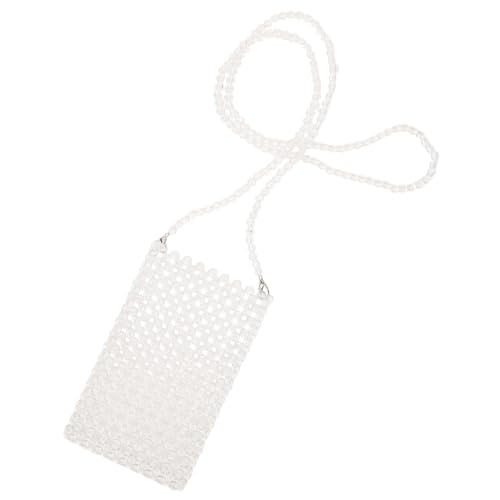 FOMIYES 1Stück Handgewebte Perlentasche Damen Umhängetasche für Reisen Shopping Mini Bag im Perlendesign Handgefertigt für Handy Accessoires Vielseitig FOMIYES 1Stück Handgewebte Perlentasche Damen Umhängetasche für Reisen Shopping Mini Bag im Perlendesign Handgefertigt für Handy Accessoires Vielseitig von FOMIYES
