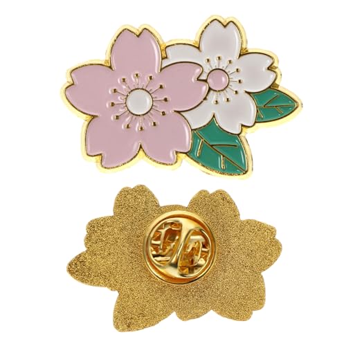 FOMIYES Kirschblüten Brosche Für Damen Stilvolle Legierungsbrosche Zarte Anstecknadel Modisches Zubehör Für Kleidung Taschen Und Hüte Leicht Und Tragbar von FOMIYES