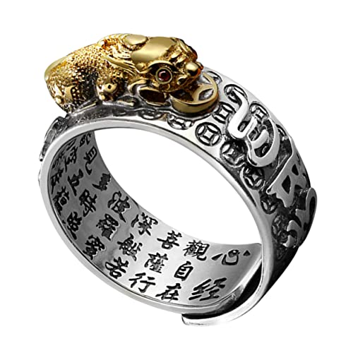 FOMIYES Glücksring Aus Kupfer Für Männer Modischer Offener Fingerring Mit -dekoration Dekorativer Finger-schmuck Für Herren von FOMIYES