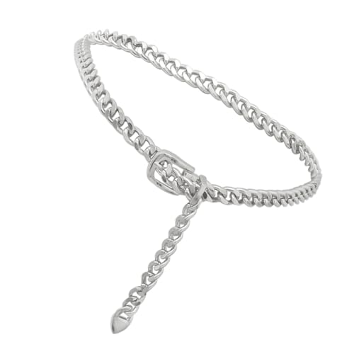 FOMIYES 1Stück Taillenkette Damen Metall Punk Retro Gürtel für Festivals Hochzeiten Strandpartys Leicht Langlebig für Frauen Silberne Farbgestaltung von FOMIYES