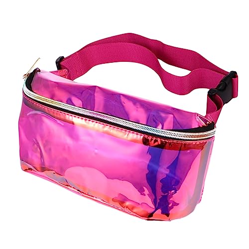 FOMIYES Transparente Umhängetasche Für Damen Aus PVC Mit Reißverschluss-Design Durchsichtige Hüfttasche Als Brusttasche Tragbar Praktische Bauchtasche Für Frauen von FOMIYES