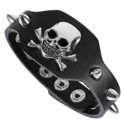 FOMIYES Vintage Skelett-schädel Armband Für Diy Schmuckherstellung Handgefertigtes Halloween Armband Stilvolles Accessoire Für Damen Und Herren Für Kostümpartys Und Geschenke von FOMIYES