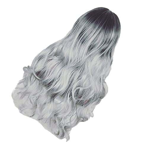 FOMIYES 1pc Frauen Allmähliche Grau Lockiges Haar Perücke Stück Mode Haar Zubehör Für Partys von FOMIYES