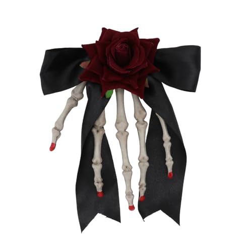 FOMIYES 1stk Skelett Hand Haarspange Halloween-partydekorationen Geisterhaarspangen Animatronik Schmuck Ornamente Kostüm Aufkleber Ästhetisch Barrettes Statue Gothic Augäpfel Schlag Stoff von FOMIYES