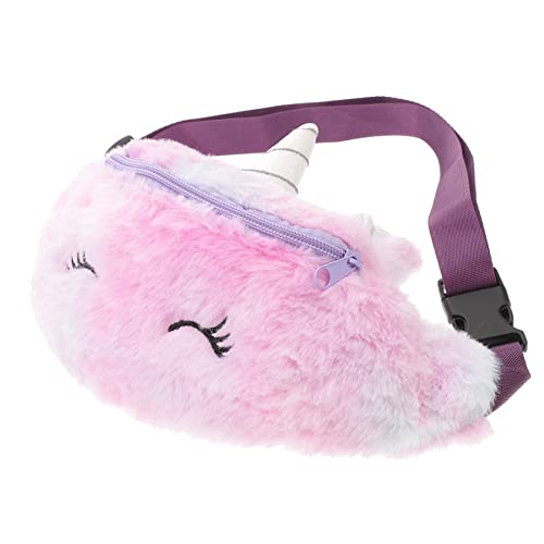 FOMIYES 1stück Plüsch Einhorn Umhängetasche Für Junge Mädchen Verstellbare Crossbody Tasche Für Freizeit Und Reisen Mit Süßem Design Und Praktischem Stauraum von FOMIYES