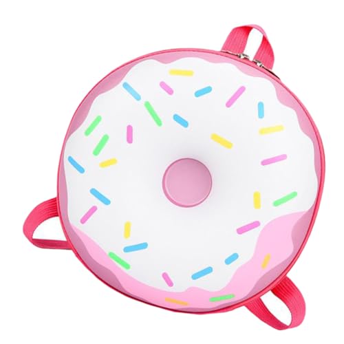 FOMIYES 1stück Süßer Junge Mädchen Rucksack Donut-Form Tragbare ABC Schultertasche Für Mädchen Kindergarten Und Schulrucksack Für Reisen Und Shopping Rosa Farbe Leicht Und Praktisch von FOMIYES