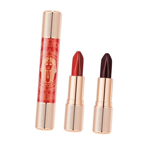 FOMIYES Glatte Frauen Lippenstift Feuchtigkeits Lip Gloss Seitenverstellbar Make-up Leuchtender Lippenstift Kompakte Leicht Transportierbar von FOMIYES