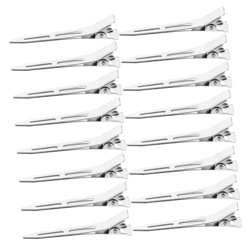 FOMIYES 2 Boxen Kleine Silberne Edelstahl Duckbill Haarspangen Starke Metall Haar-clips für Präzises Stylen Dauerhafte Friseur-sektionierung Robuste Partition-clips für Frauen von FOMIYES