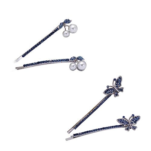 FOMIYES Damen Schmetterling Haarspangen Strass 2er Set Stilvolle Und Stabile Haar-accessoires von FOMIYES