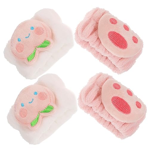 FOMIYES 2 Paar Handtücher Handtuch-armbänder Armband-gesichtswaschmittel Handgelenk Waschbänder Handgelenk-spa-waschband Haargummis Zum Waschen Des Gesichts Hautpflege-armbänder Stoff von FOMIYES