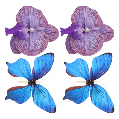 FOMIYES 2 Paar Sommer Schuhanhänger Tropische Blumen Und Schmetterlinge Aus Kunststoff Zum Anklipsen – Accessoires Für Damen Wedges Und Plateausandalen FOMIYES 2 Paar Sommer Schuhanhänger Tropische Blumen Und Schmetterlinge Aus Kunststoff Zum Anklipsen – Accessoires Für Damen Wedges Und Plateausandalen von FOMIYES