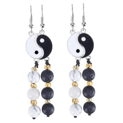 FOMIYES 2 Paare Bagua Dangle Ohrringe Tai Chi Design Zinklegierung Damen Ohrschmuck Leicht Tragbar Modisch Für Alltag Und Party FOMIYES 2 Paare Bagua Dangle Ohrringe Tai Chi Design Zinklegierung Damen Ohrschmuck Leicht Tragbar Modisch Für Alltag Und Party von FOMIYES