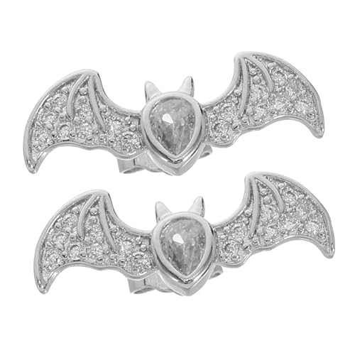 FOMIYES 2 Paare Damen Ohrstecker Fledermaus Design Gothik Halloween Schmuck Langlebige Ohrhänger für Alltag Party Geburtstagsgeschenk Stilvoll und Ästhetisch FOMIYES 2 Paare Damen Ohrstecker Fledermaus Design Gothik Halloween Schmuck Langlebige Ohrhänger für Alltag Party Geburtstagsgeschenk Stilvoll und Ästhetisch von FOMIYES