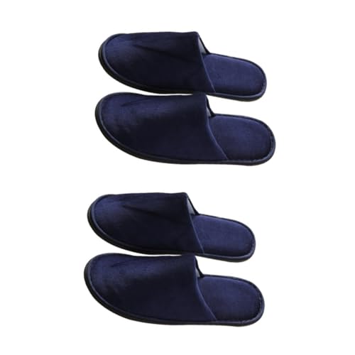 FOMIYES 2 Paare Einweg Slipper Einmal hausschuhe Rutschfest Elastische Sohle Atmungsaktiv Hygienisch Hotel Gästehausschuhe Reise Hausschuhe Damen Herren von FOMIYES