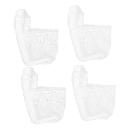 FOMIYES 2 Paare Elastische Schuhriemen für High Heels Verstellbare Spitzenbänder Rutschfeste Leichte Schuhbänder mit Elegantem Spitzen Design Passend für Damen Schuhe Einfach Anzuwenden von FOMIYES